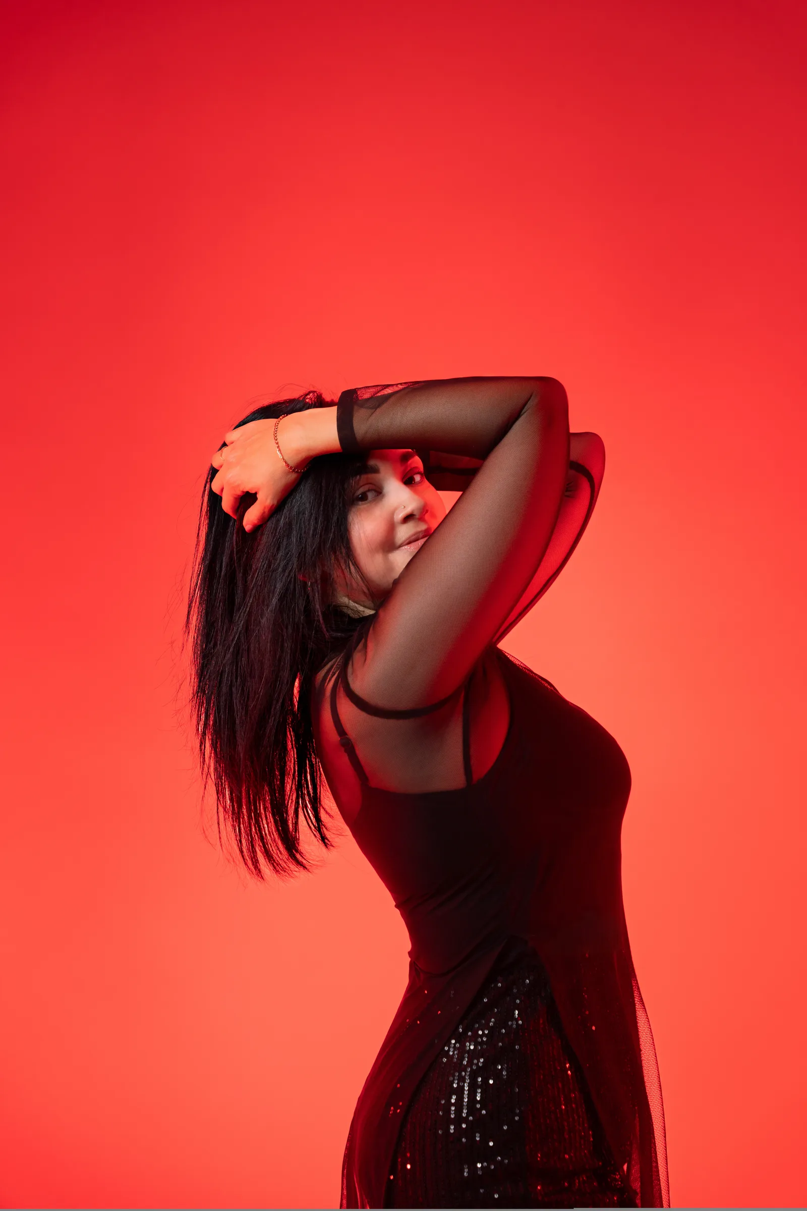 DJANE 03 booth portrait — female DJ, DJANES Cabo