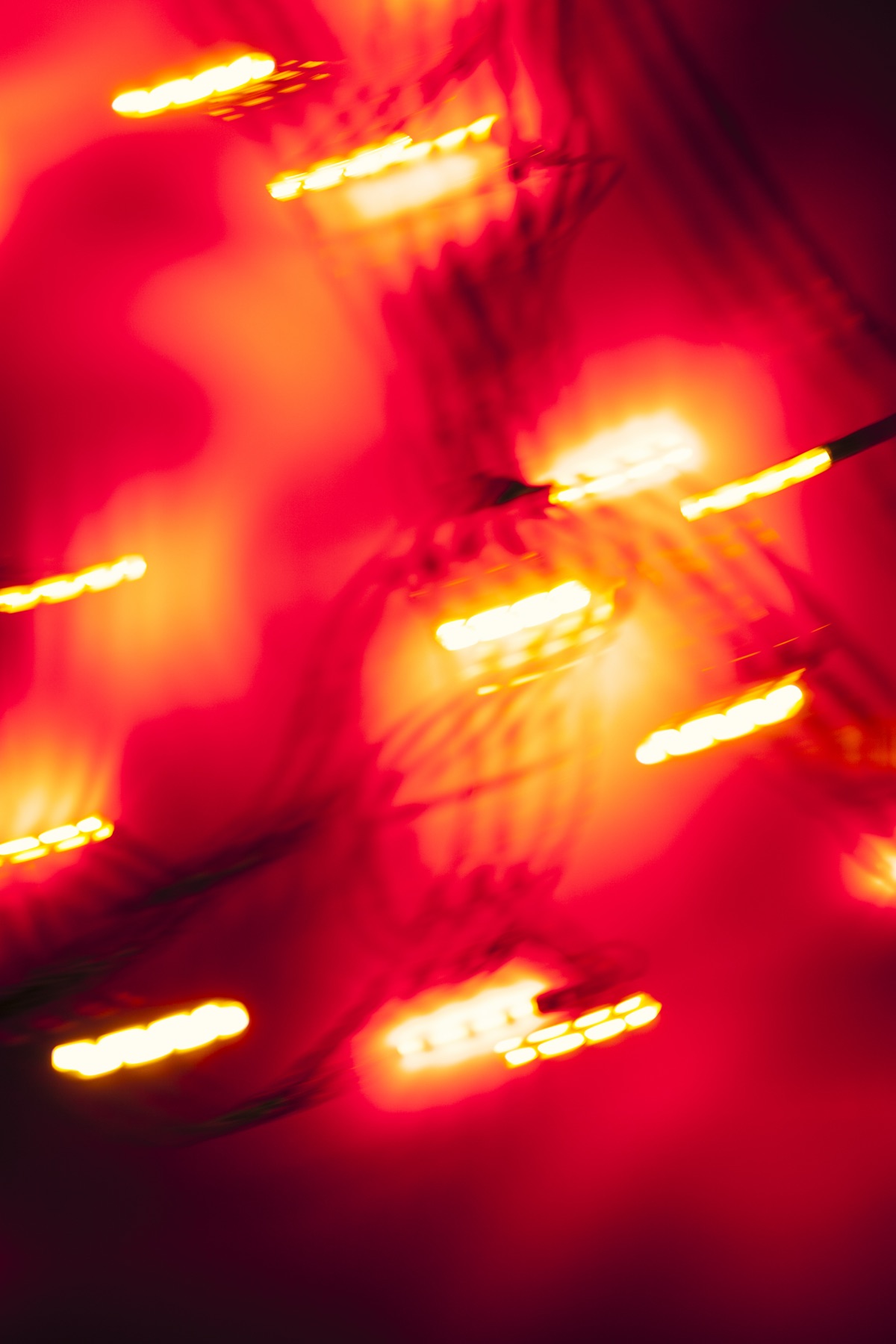 Abstract red stage lights