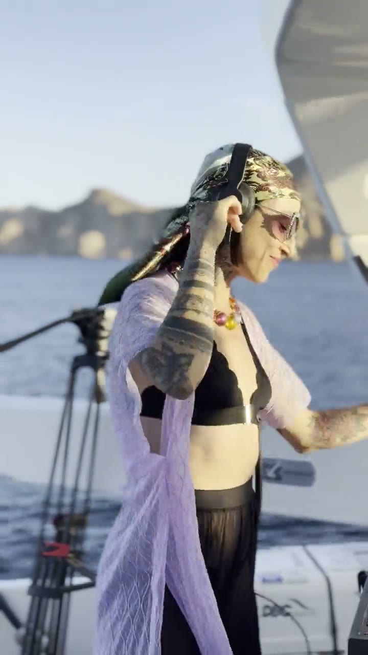Live music on a catamaran charter off Cabo San Lucas