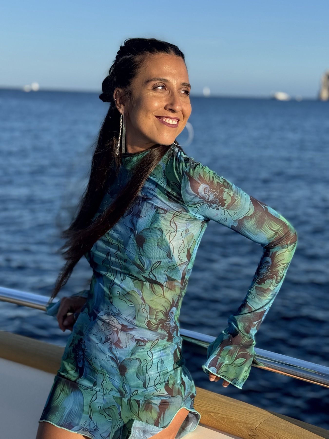 Sunset cruise proposal atmosphere on a private yacht in Los Cabos